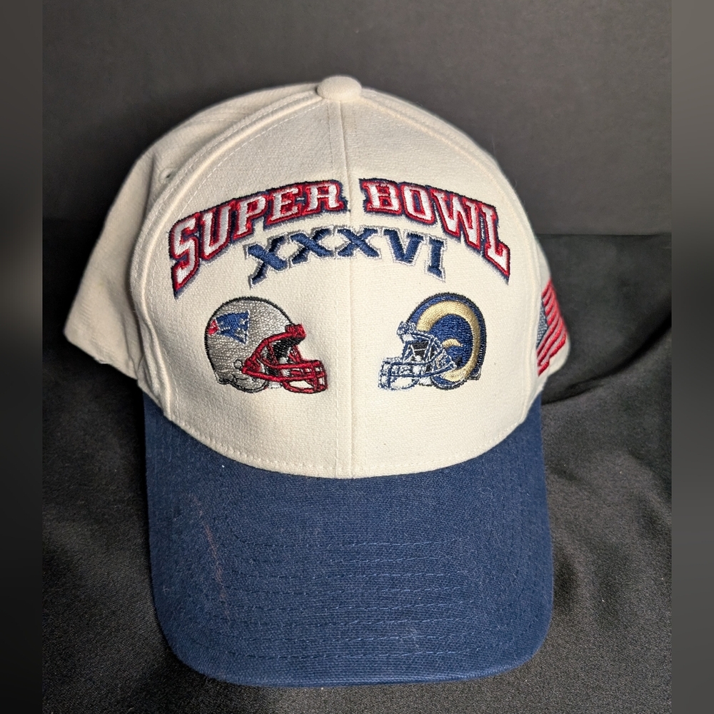 Super Bowl XXXVI Cap with Team Logos